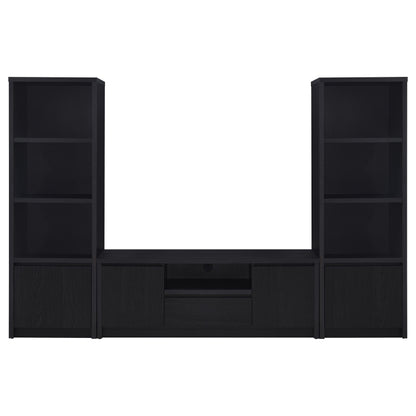 Winfield 3-piece Entertainment Center 60-inch TV Stand Black
