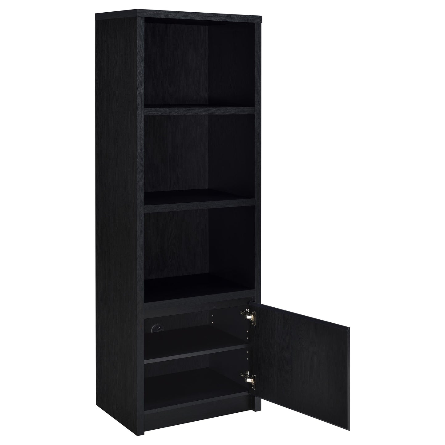 Winfield 3-shelf Media Tower Entertainment Pier Black