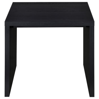 Knapp Engineered Wood Square Side End Table Black