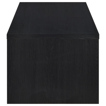 Knapp Lift Top Cocktail Coffee Table with Dual Drawers Black