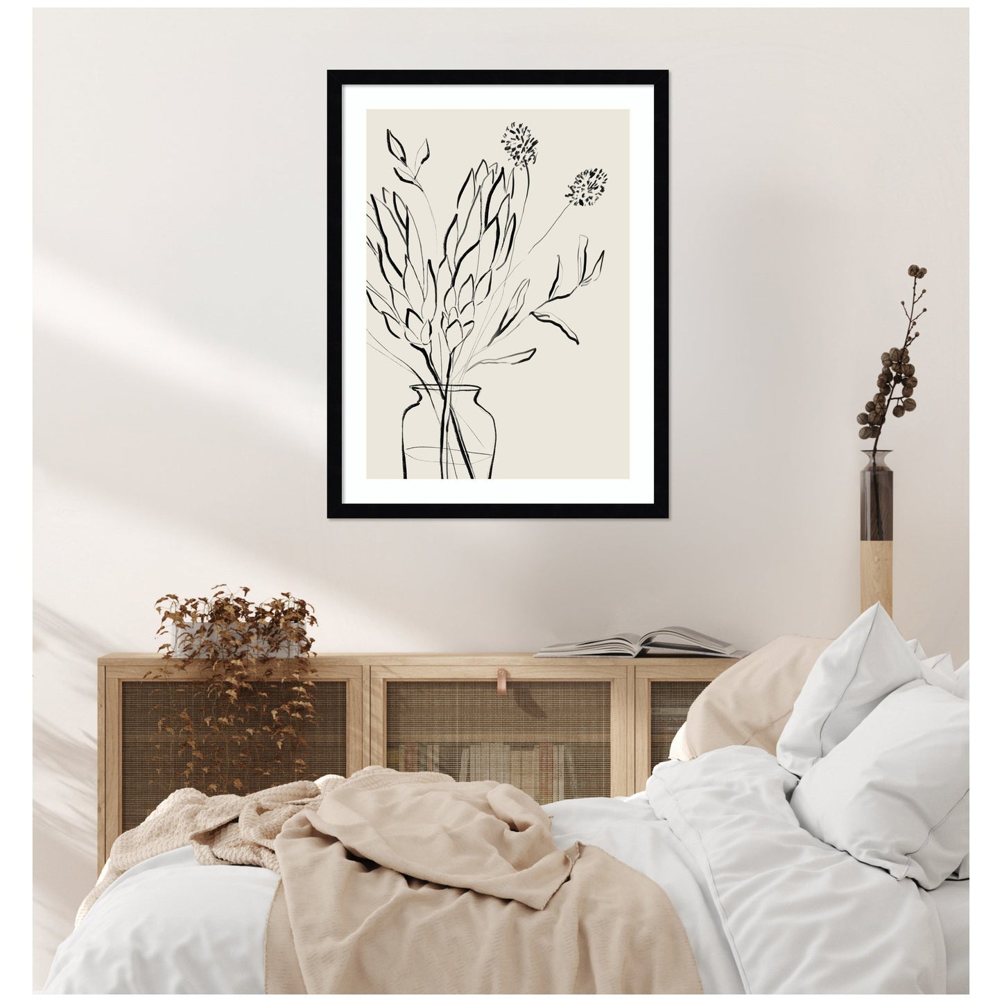 Protea Sketch No. 2 by Sara Berrenson Framed Wall Art Print
