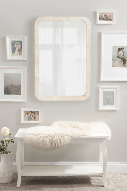 Rahfy Rectangle Framed Wall Mirror
