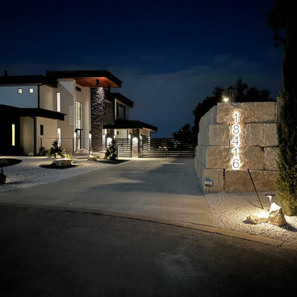 Backlit LED House Numbers – Custom Illuminated Address Numbers for Outdoor Use