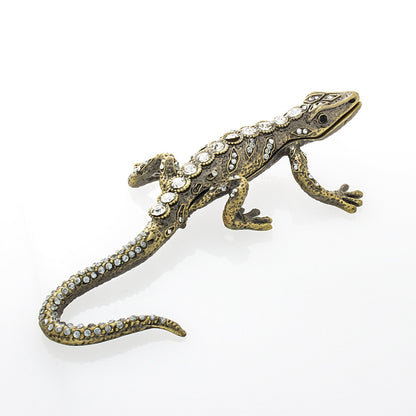 fenncostyles.com Studded Collectible Decorative Jeweled Gecko Trinket Box
