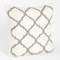Fennco Styles Moroccan Design Down Filled Decorative Cotton Throw Pillow 18" W x 18" L - Geometric Accent Cushion for Couch, Home, Living Room, Bedroom, Office and Holiday Décor