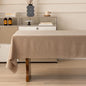 Fennco Styles Wave Border Solid Tablecloth
