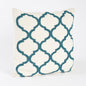 Fennco Styles Moroccan Design Down Filled Decorative Cotton Throw Pillow 18" W x 18" L - Geometric Accent Cushion for Couch, Home, Living Room, Bedroom, Office and Holiday Décor