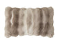 Fennco Styles Luxury Faux Fur Decorative Throw Pillow Cover 18" W X 18" L – Ivory Plush Fluffy Cushion Case for Couch, Bedroom, Living Room and Office Décor