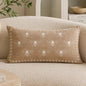 Fennco Styles Ivory Embroidered Bee Decorative Filled Throw Pillow, 18" X 18", 1-Pack