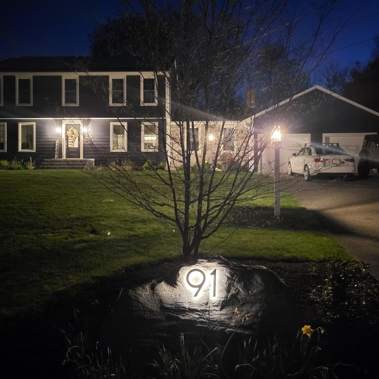 Backlit LED House Numbers – Custom Illuminated Address Numbers for Outdoor Use