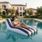 Mediterranean Stripe Pool Lounger