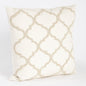 Fennco Styles Moroccan Design Down Filled Decorative Cotton Throw Pillow 18" W x 18" L - Geometric Accent Cushion for Couch, Home, Living Room, Bedroom, Office and Holiday Décor