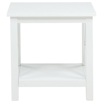 Skyview 2-piece Rectangular Lift Top Coffee Table Set White