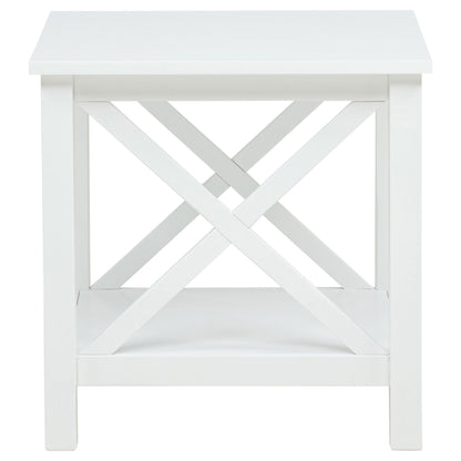 Skyview 2-piece Rectangular Lift Top Coffee Table Set White