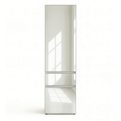 Elise Slim Modular Wood Closet Cabinet with Mirror