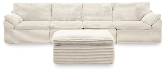 Fannin - 4-Piece Sectional With Ottoman - Ivory