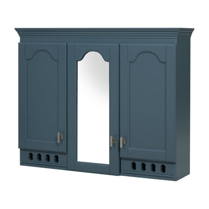 Wall Mount Mirror Cabinet With Adjustable Shelves, Soft Closing Hinges