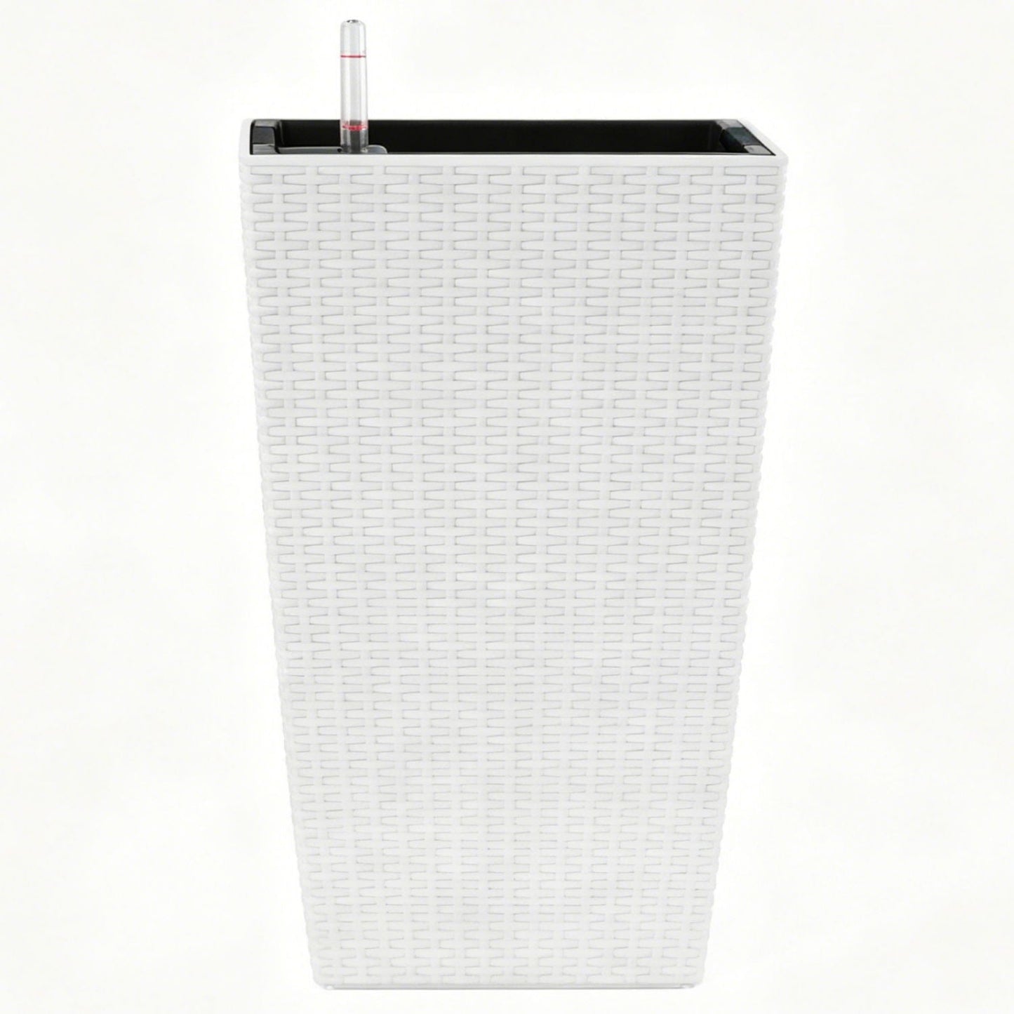 Square Large Planter With Automatic Watering System For Home And Garden (Set of 2) - White