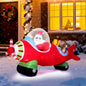 7.2 Feet Christmas Inflatables Airplane with Gift Boxes and Built-in LED Lights