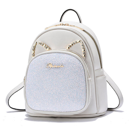 Large-Capacity Fashion All-Match Backpack New PU Leather Business Backpacks For Ladies And Girls Fashion Designer Teenage Girls Student School Bags