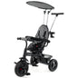 7-in-1 Baby Stroller Tricycle with Adjustable Canopy and Foldable Footrests for Ages 9-60 Months Old