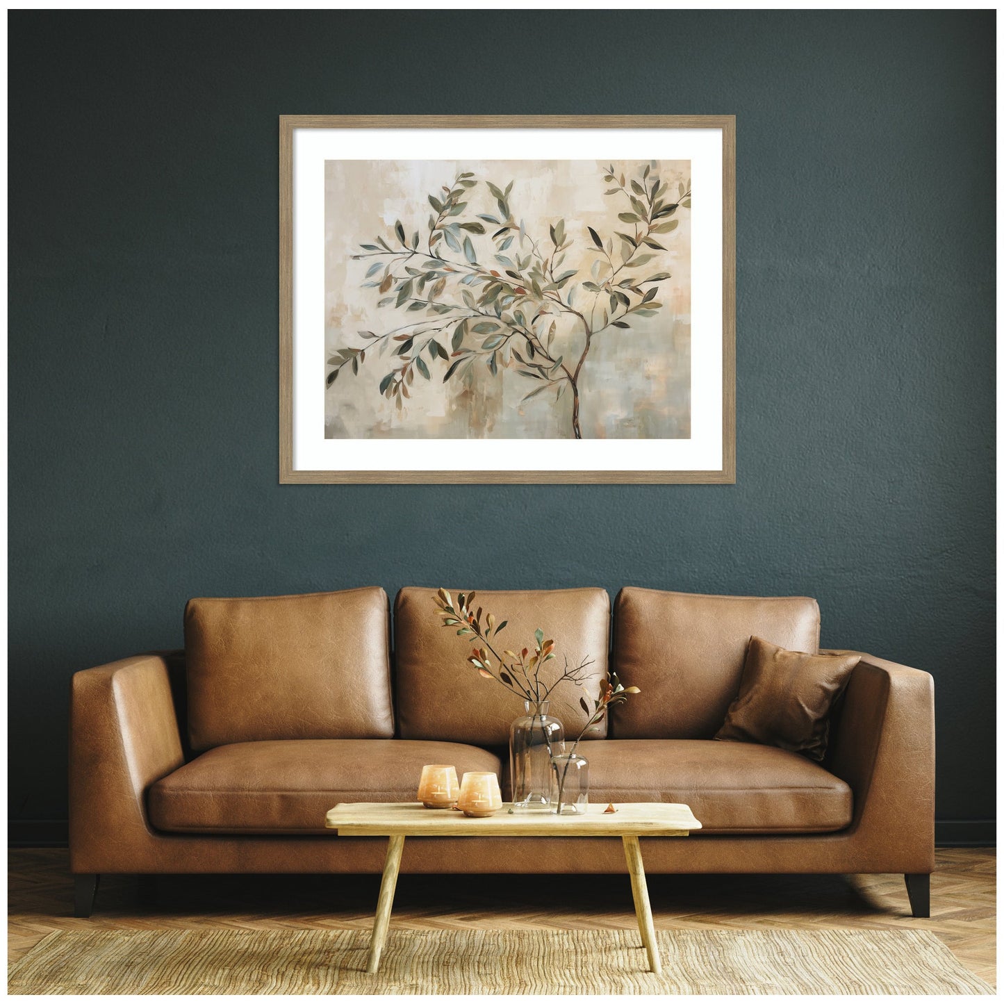 Olive Tree Abstract No. 31 by The Creative Bunch Studio Framed Wall Art Print