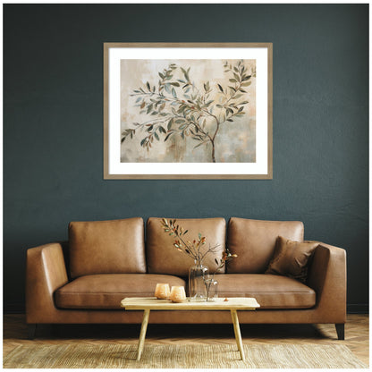 Olive Tree Abstract No. 31 by The Creative Bunch Studio Framed Wall Art Print