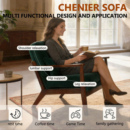 Living Room Chair With Lumbar Pillow