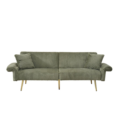 Luxury Foldable Double Sofa Bed With Folding Armrests