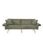 Luxury Foldable Double Sofa Bed With Folding Armrests