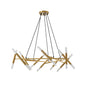 41' Golden Modern Chandelier Light Fixture with Branch Design