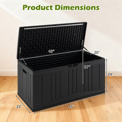 80 Gallon Outdoor Deck Box with Lockable Lid