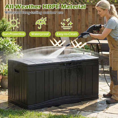 80 Gallon Outdoor Deck Box with Lockable Lid