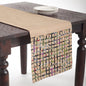 Fennco Styles Multi Color Open Weave Burlap Table Runner - Natural Jute Table Runner for Everyday Use, Wedding, Family Gathering, Indoor Outdoor Parties and Special Occasion
