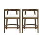 Rubberwood Counter Stool Set of 2