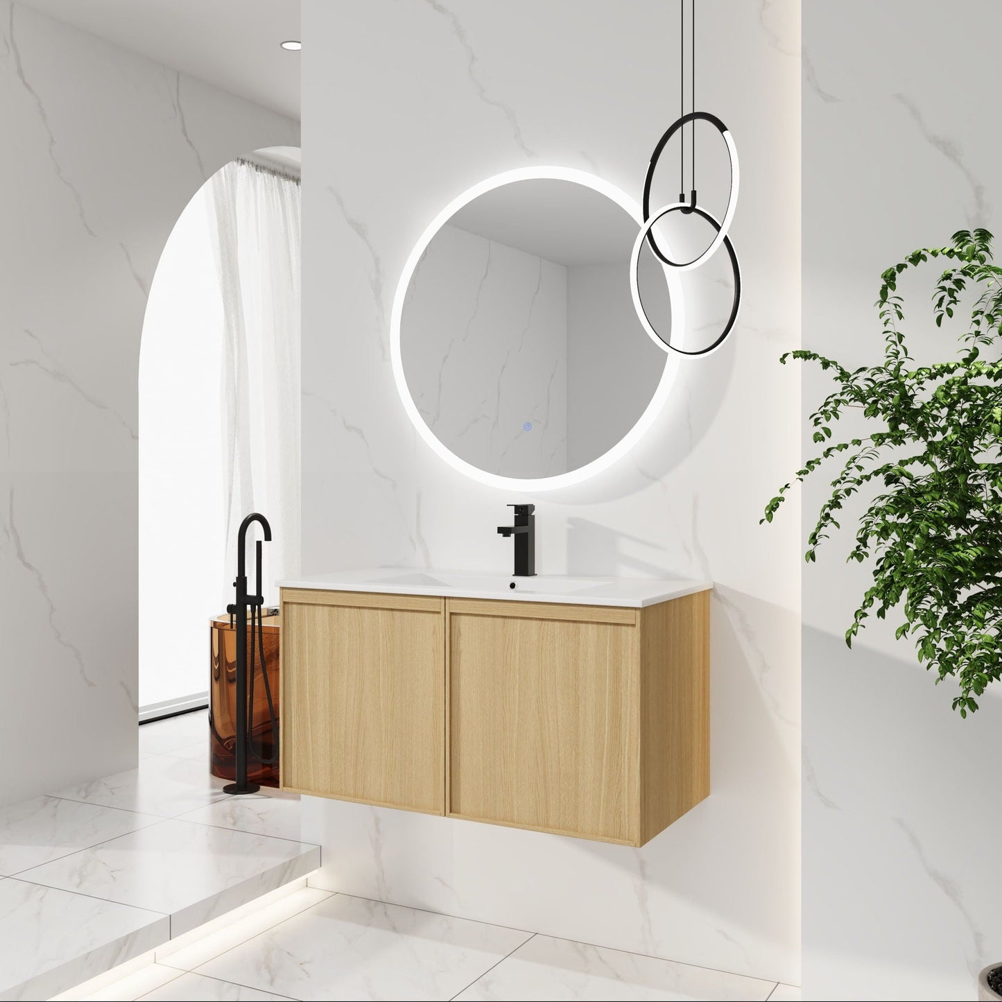 Floating Bathroom Vanity With Sink Combo