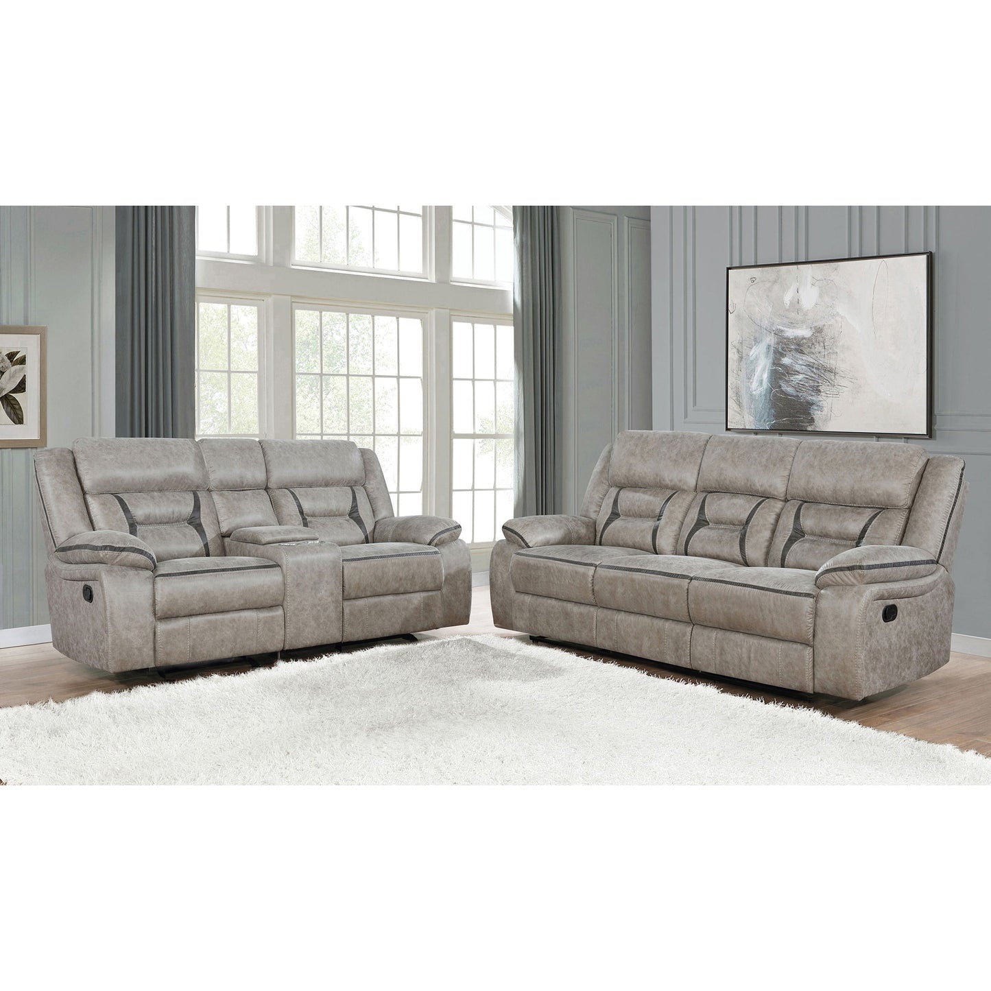 Brazelton Reclining Sofa and Loveseat Set
