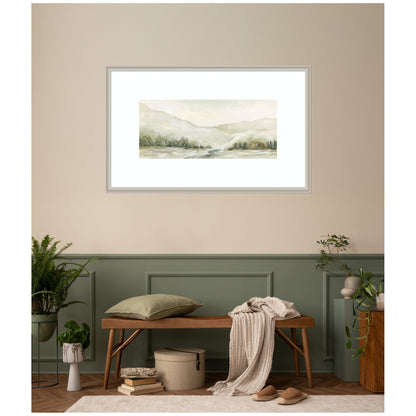 AQ Winter Landscape No. 6 by Annie Quigley Framed Wall Art Print