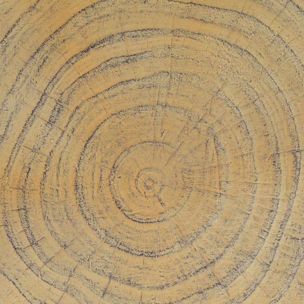 MGO Twisted Side Table | Wood-Look Texture, Indoor & Outdoor, No Assembly