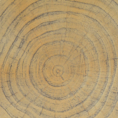 MGO Twisted Side Table | Wood-Look Texture, Indoor & Outdoor, No Assembly