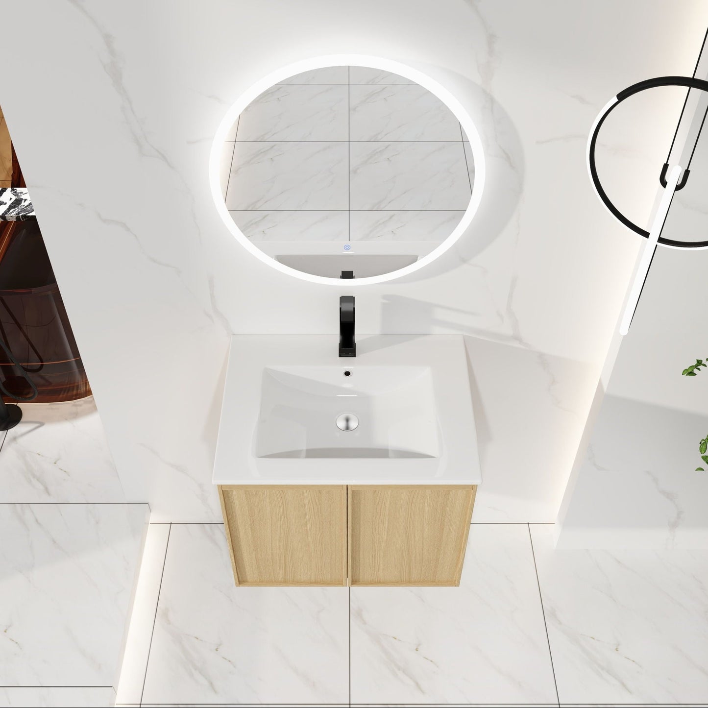 Floating Bathroom Vanity With Sink Combo