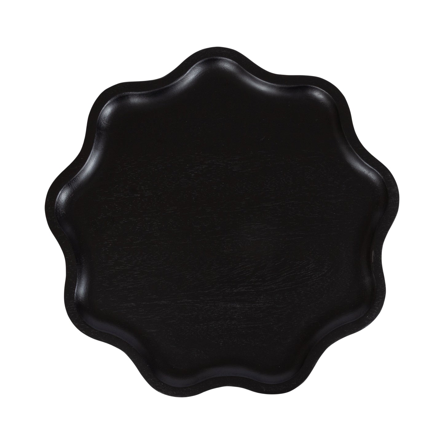 Alezar Scallop Wood Side Table