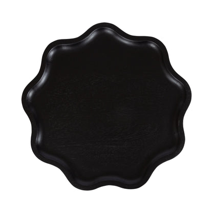 Alezar Scallop Wood Side Table