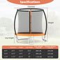 8FT Outdoor Heavy-Duty Recreational Trampoline
