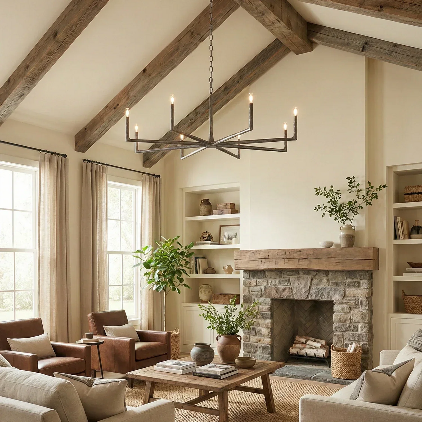 Avarit Forged Round Chandelier