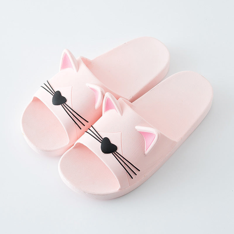 Women Summer Slippers Beach Slide Sandals Cats Flip Flops Soft Sole Comfortable Couple Slippers For Women Quick Drying Bathroom Slippers Pillow Slides Non Slip Soft Thick Sole Open Toe Soft Slippers