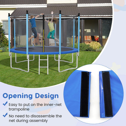 8-16 FT Trampoline Pad Replacement Safety Pad with Fixing Straps (Blue)