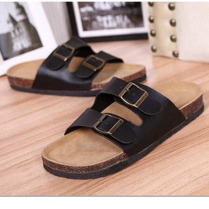 Soft Casual Slippers Women Summer Beach Slides Slippers Flip Flops Non-slip Buckle Strap Girls Indoor Outside Shoes Adjustable Double Buckle Strap Casual Comfort Footbed Slides Sandals For Indoor And Outdoor Beach