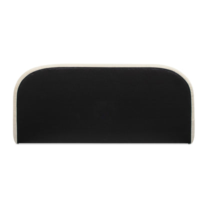 Archie Puffy Grounded Upholstered Platform Bed - Oatmeal Light