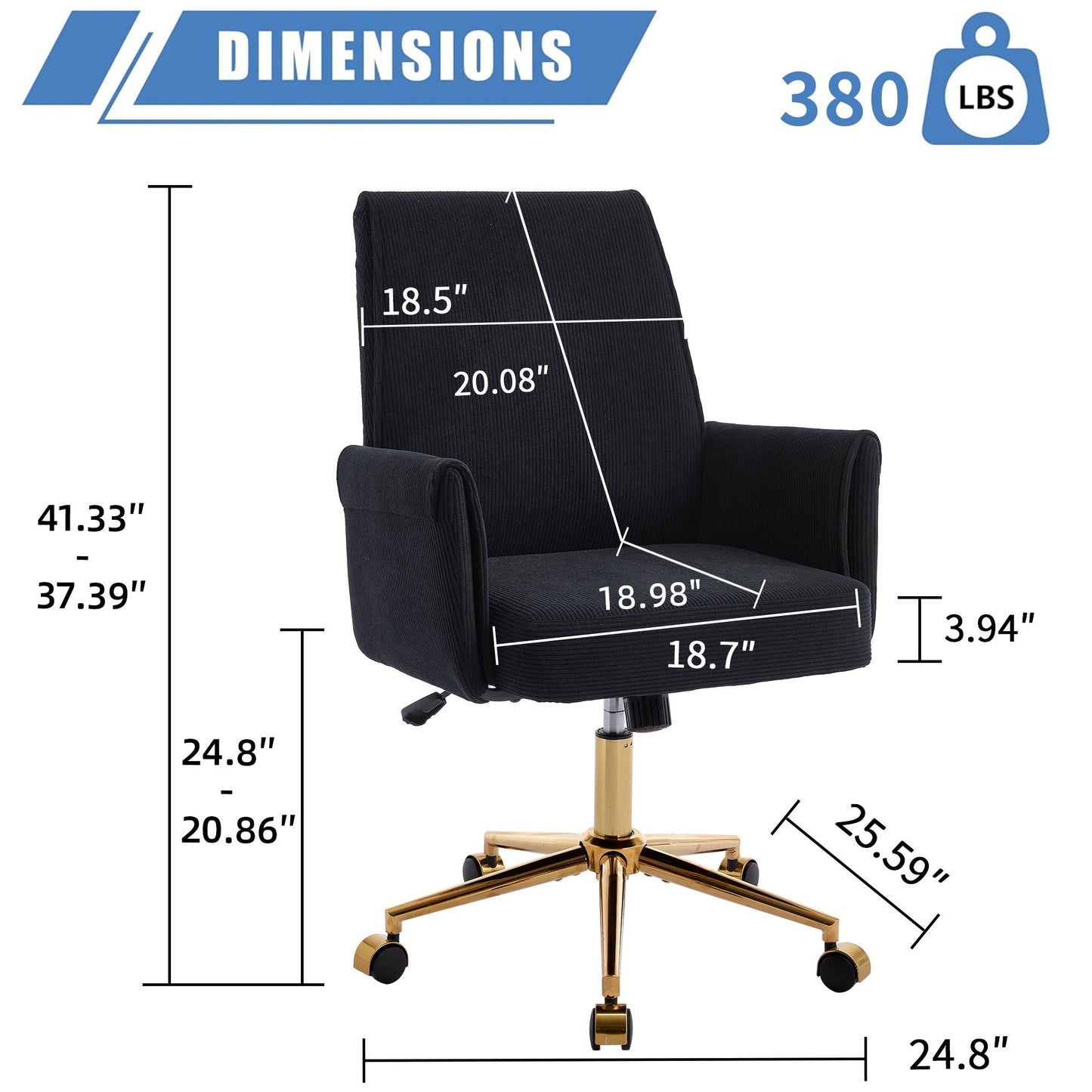 Ergonomic Mid Back Office Chair